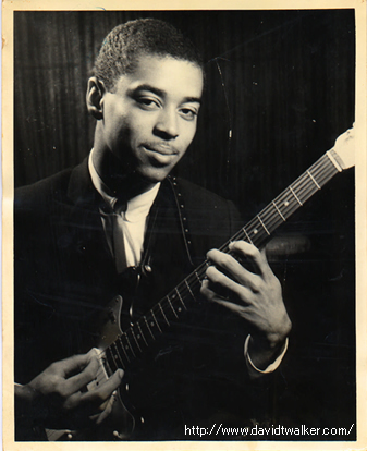 A young David T. Walker with his second guitar, a Fender (1960). Photo courtesy of David T. Walker