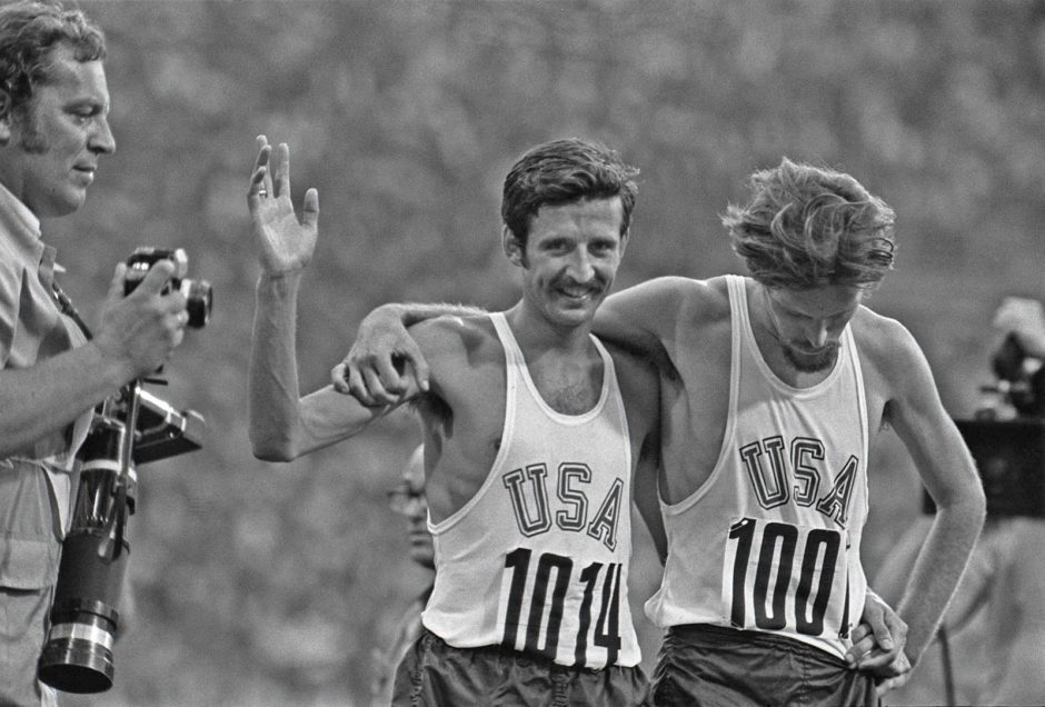BOOM! Frank Shorter wins Olympic gold in the 1972 Olympic Games, setting off a running frenzy.
